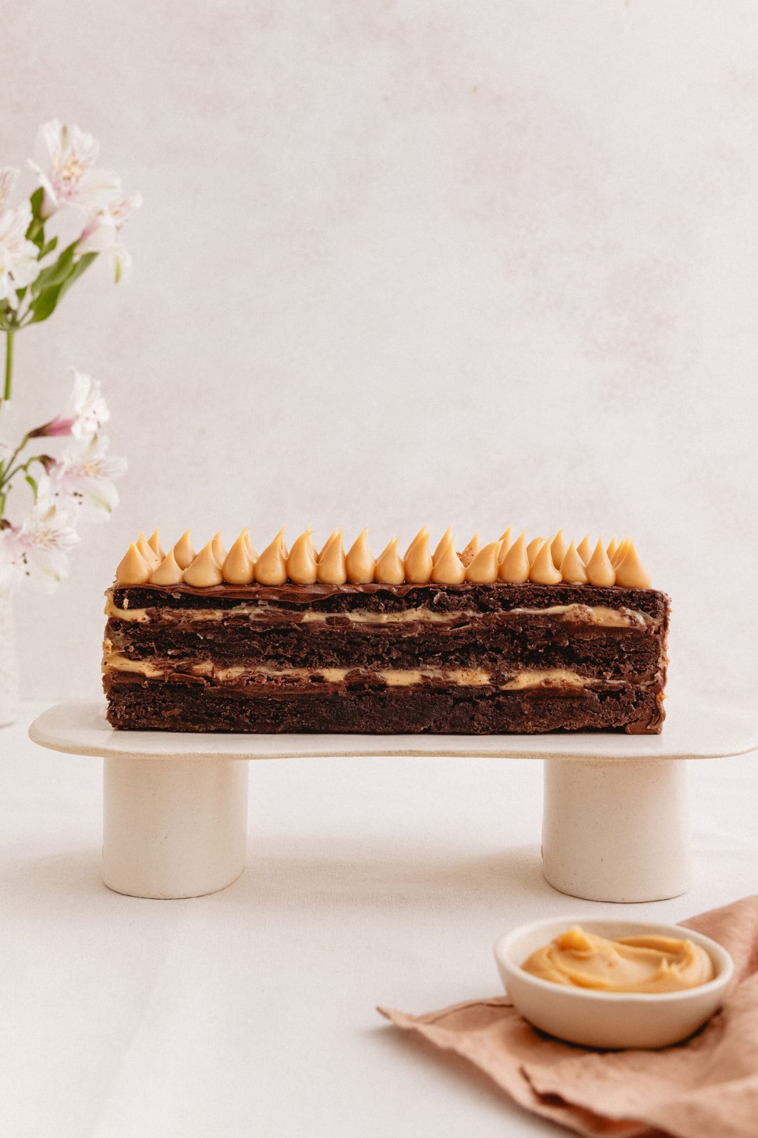 barra de brownie nutella y manjar artesanal