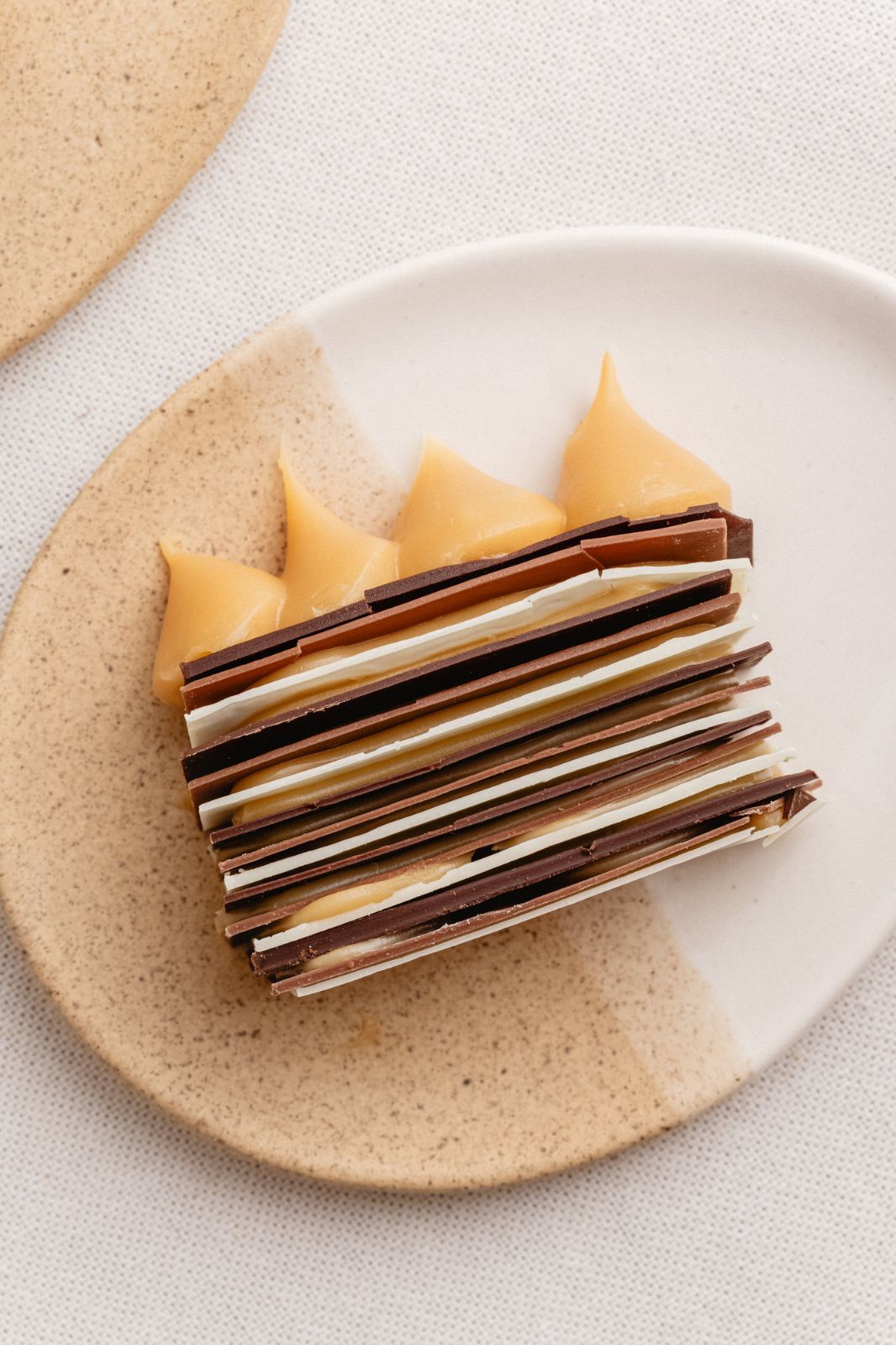 barra de láminas de chocolate formato para compartir