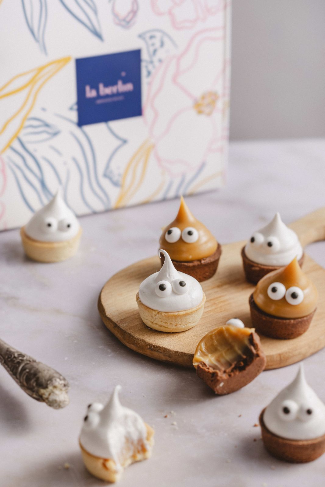 Mini Tartas Halloween de Cacao y Ganache